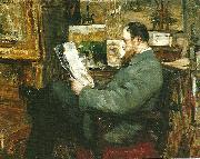 Ernst Josephson portratt av august hagborg oil painting